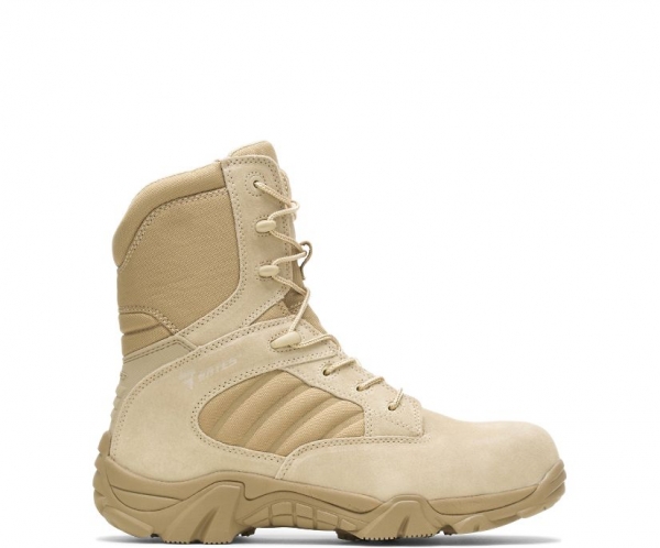 BATES BOOTS | MEN'S GX-8 DESERT COMPOSITE TOE SIDE ZIP BOOT-DESERT TAN